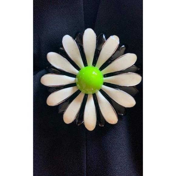 Christopher Kane - Black Daisy Cut-Away V-Neck Dress - UK 10 - Picture 5 of 5